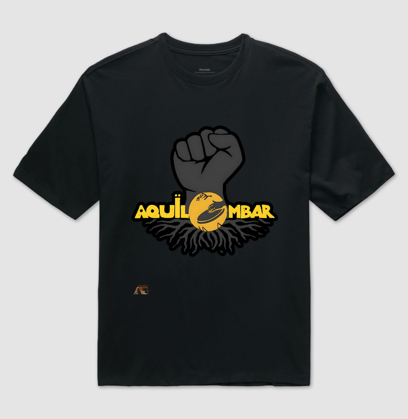 Camiseta over size Aquilombar: Símbolo de Resistência e Raízes
