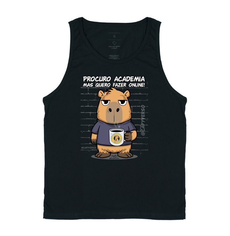 Camiseta Capivara Academia Online