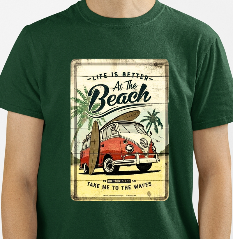Camiseta Kombi beach