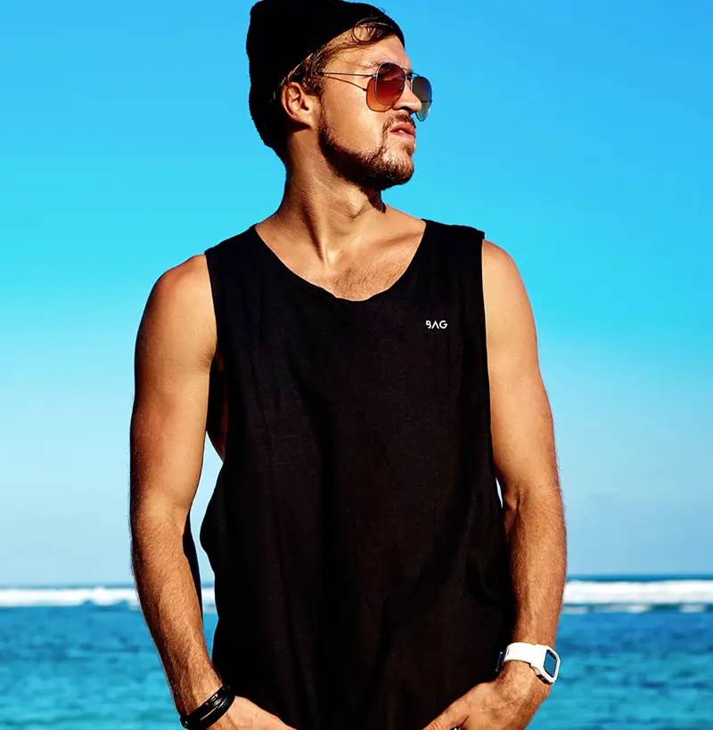 Regata Preta Homem - Linha BAG