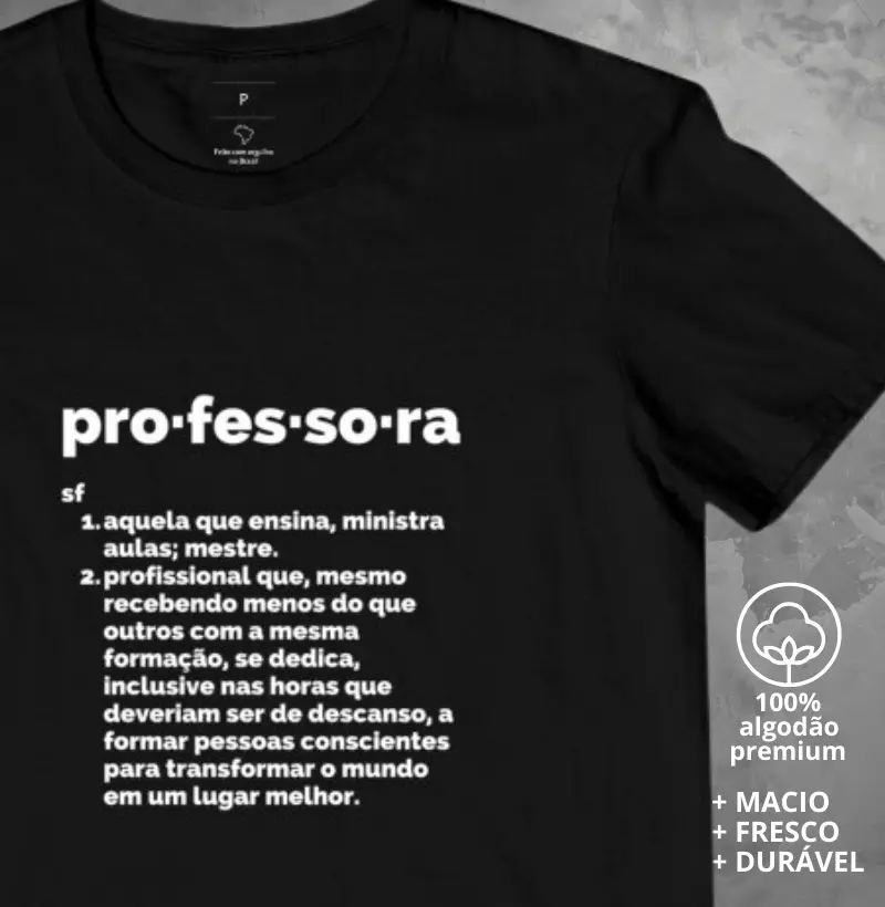 Camiseta Verbete Professora