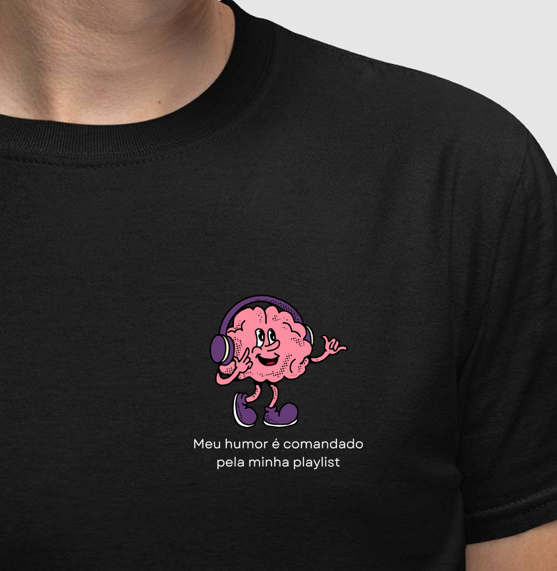 Camiseta | Meu humor é comandado pela minha playlist