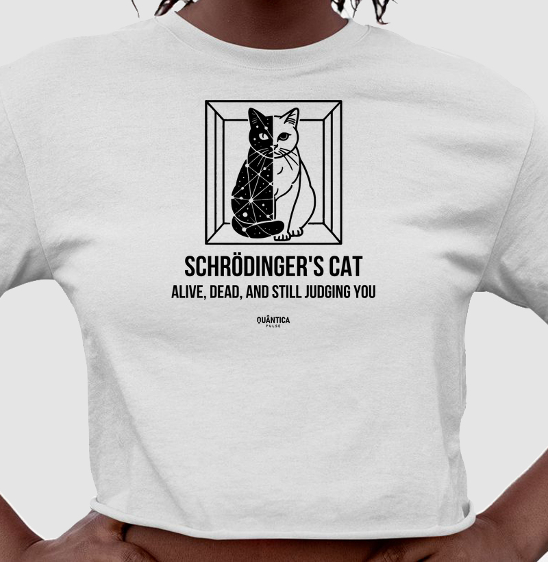 Cropped Física Quântica - Schrödinger's Cat: Alive, Dead, and Still Judging You