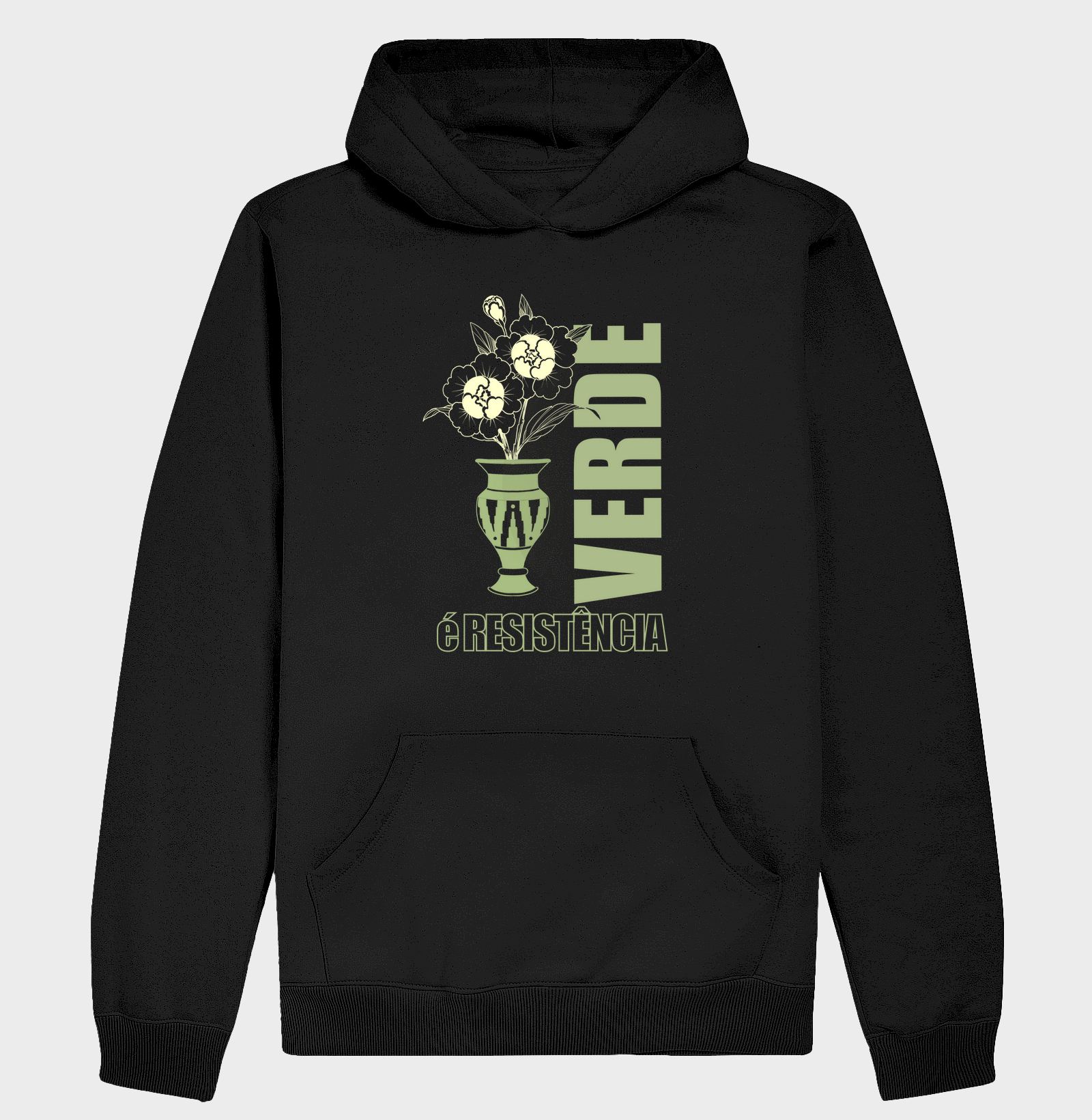 Verde é resistência Vaso Floral