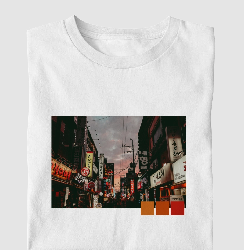 Camiseta "Coreia Street Hot" | K-Places [KoreaID]