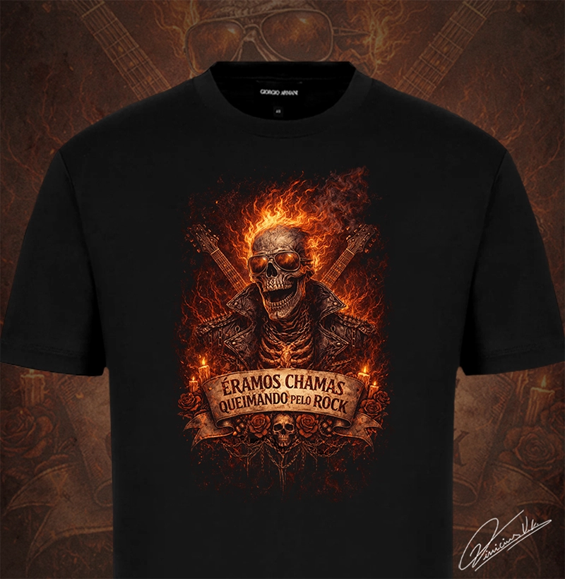 ÉRAMOS CHAMAS QUEIMANDO PELO ROCK