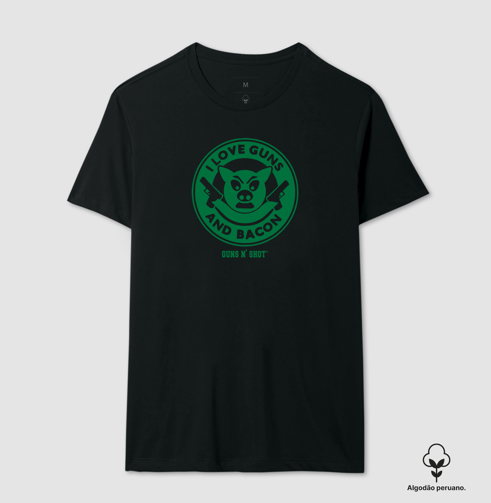 I Love Guns N' Bacon Green