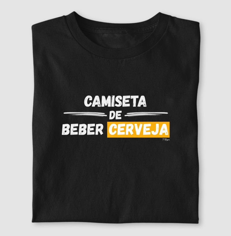 Camiseta de beber cerveja.