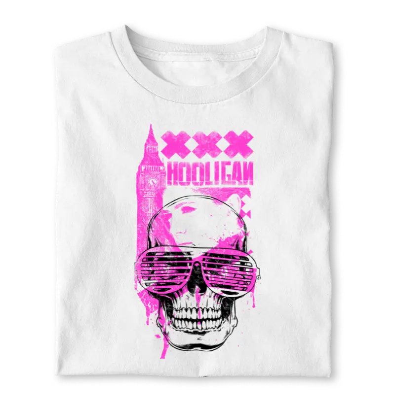 T-shirt Skull Hooligan: The Rebel Spirit