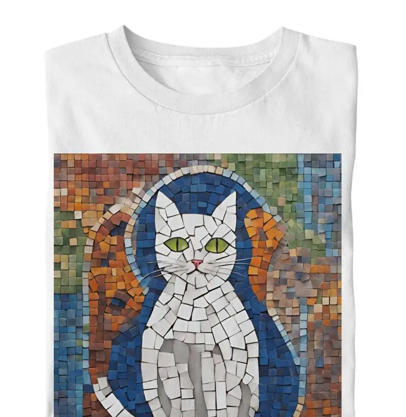 Camiseta Reserva Ink - Gato Mozaico