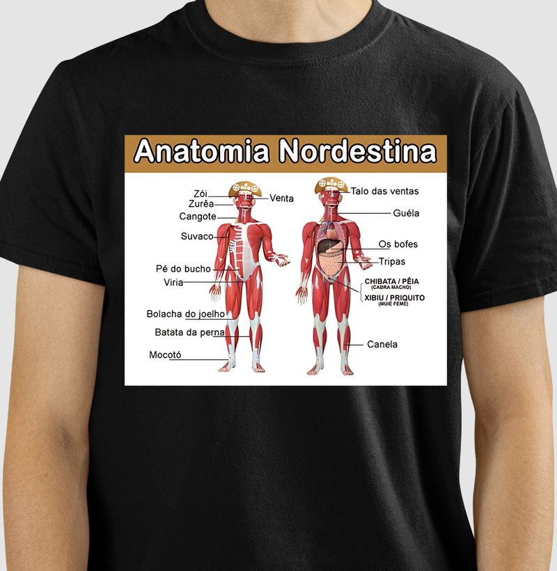 Camiseta Anatomia Nordestina