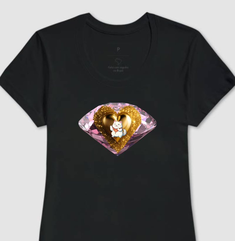 Camiseta Feminina Arquétipo do Amor e Prosperidade