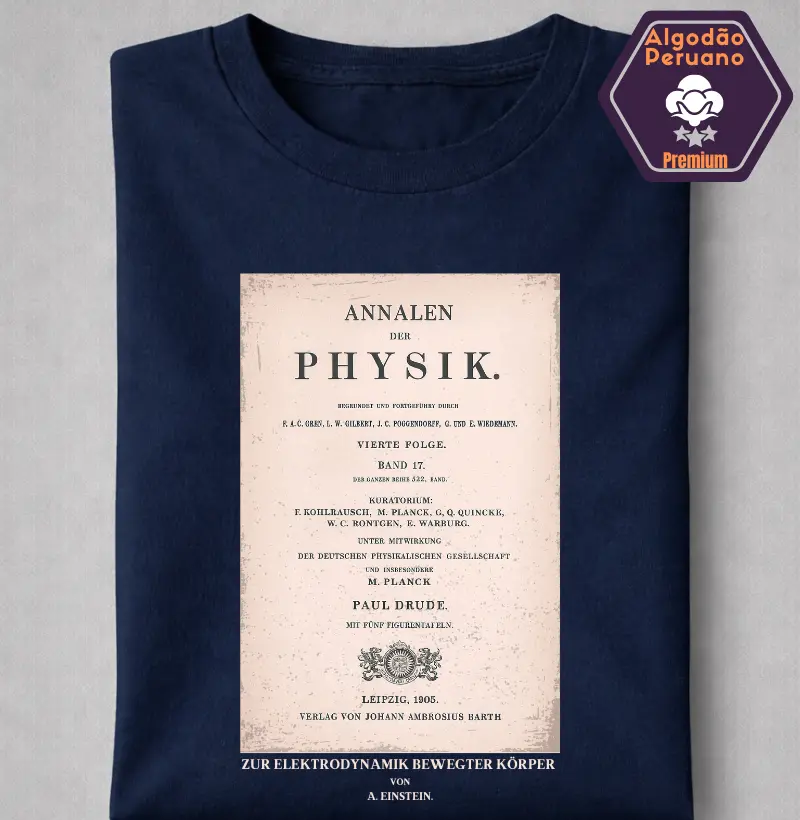 Revista Annalen der Physik - Relatividade Especial de Einstein, 1905.