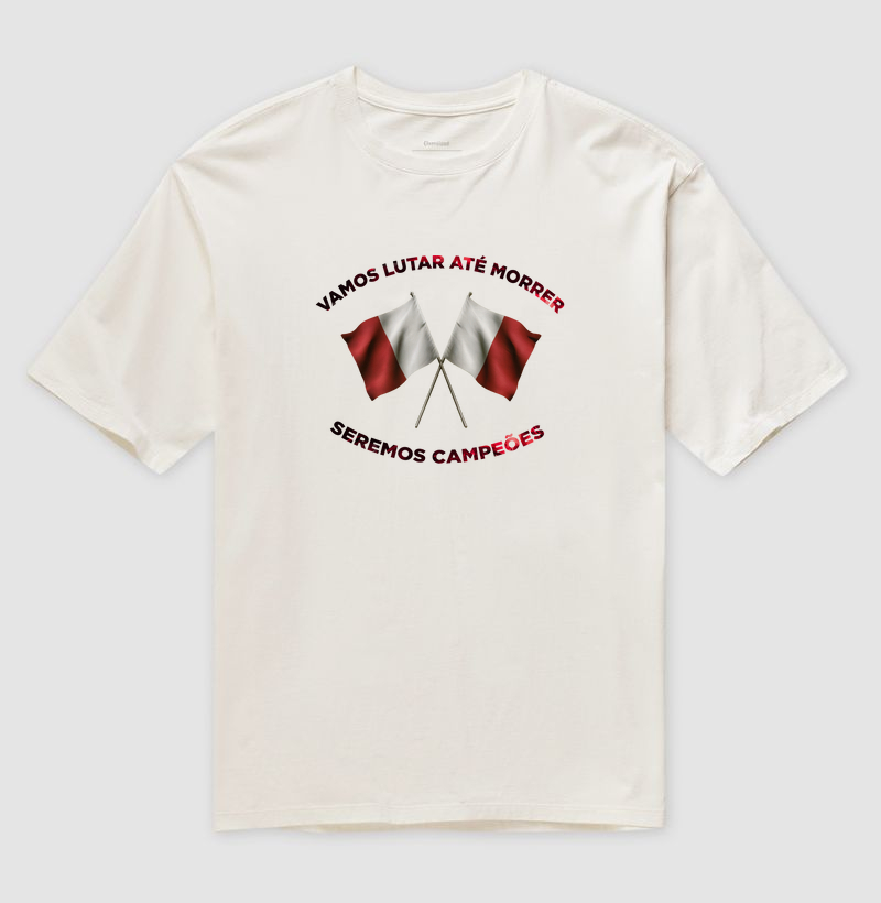 Camiseta Oversized Bandeiras