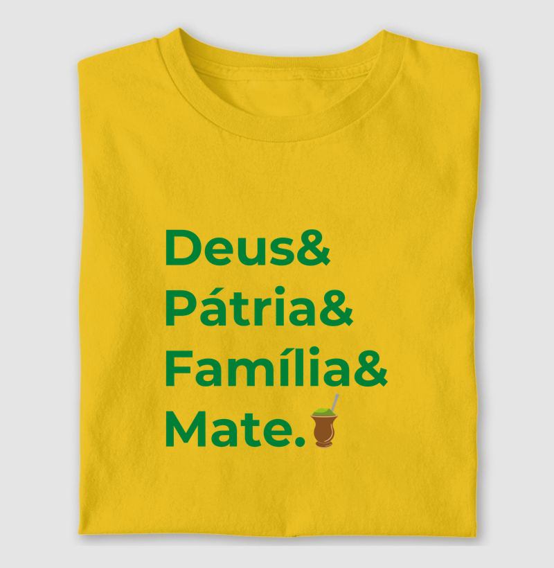 Deus pátria familia e Mate.