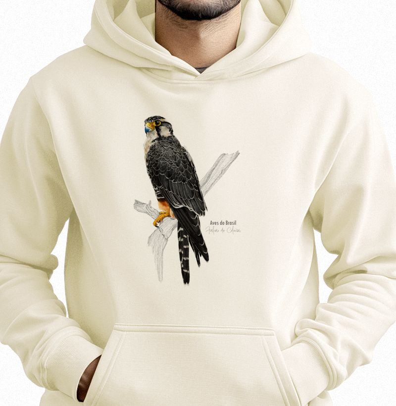 Aves do Brasil II - Falcão de Coleira - Moletom Hoodie