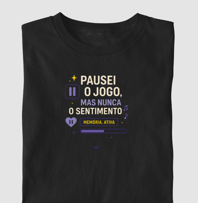 FunPhrase Pausei o Jogo Mas Nunca o Sentimento