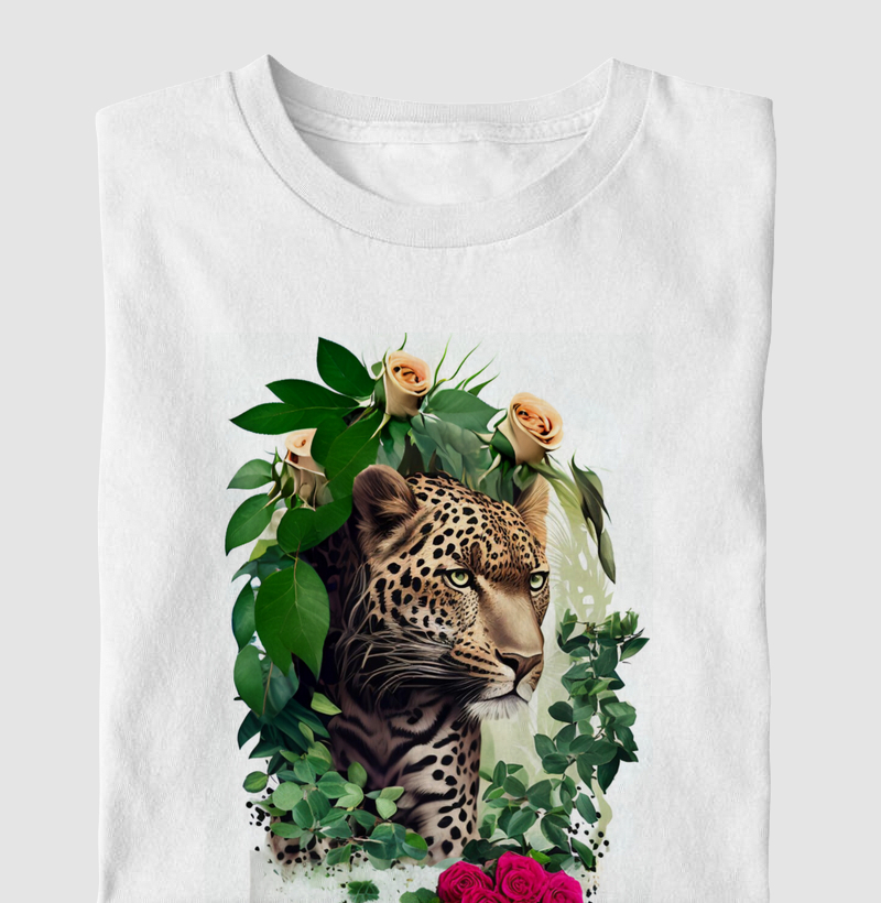 Leopardo na floresta
