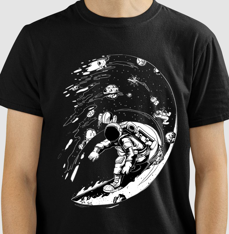 Astronaut Surfing the universe