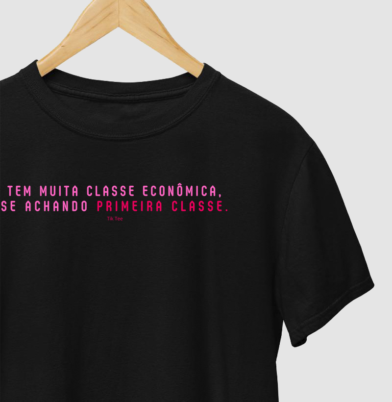 Classe econômica x primeira classe