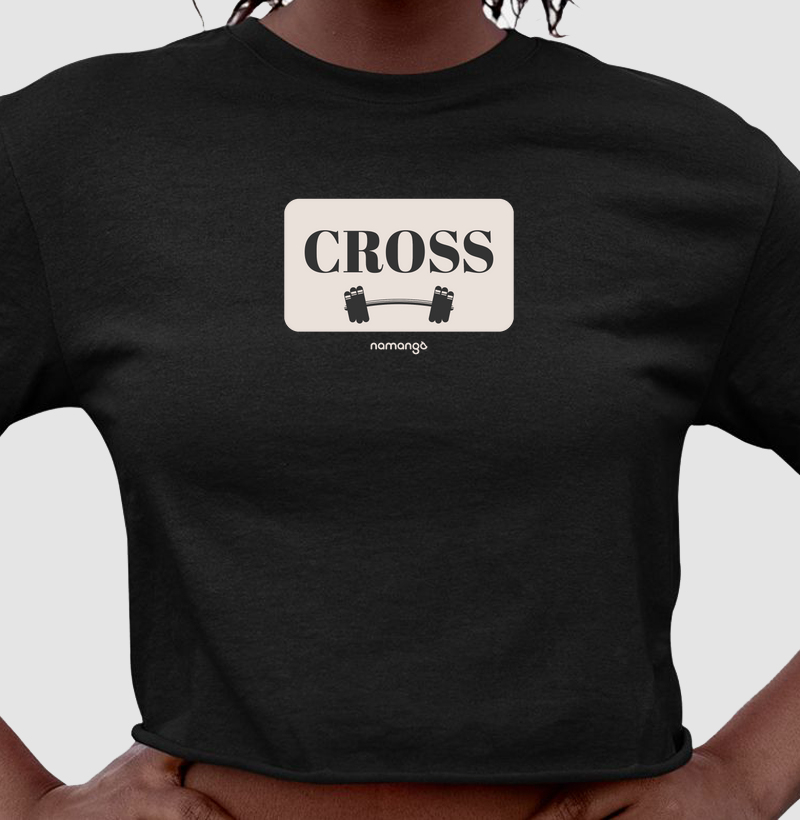 Cropped Cross com Barra Minimalista – Na Manga