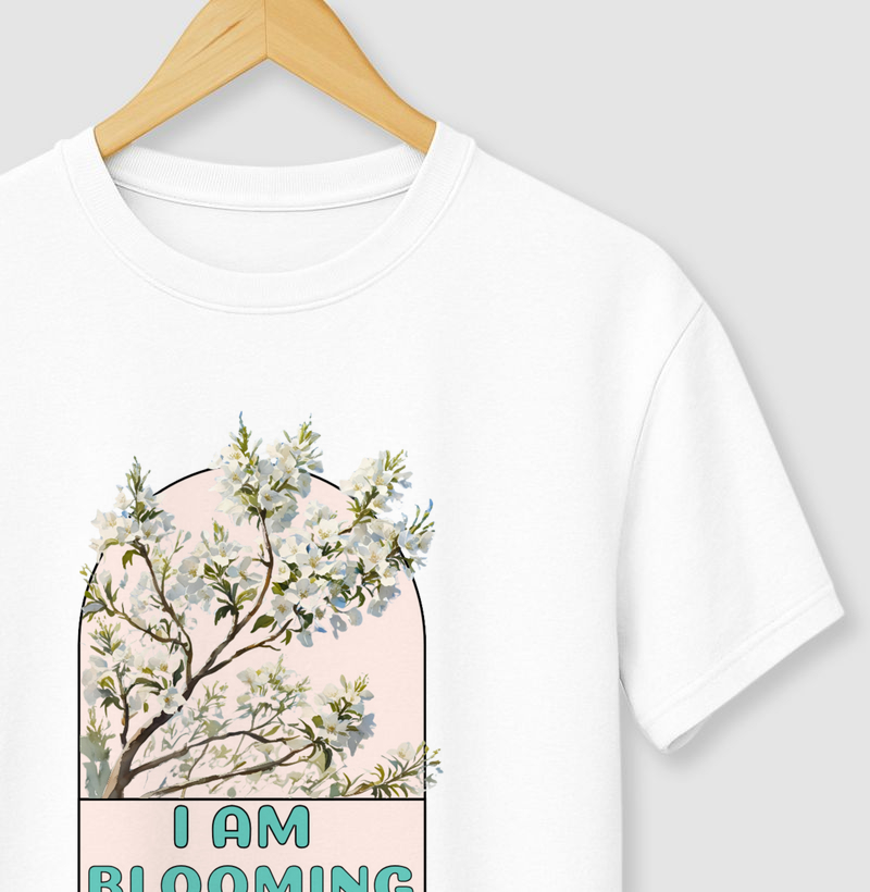CAMISETA  ESTOU FLORESCENDO