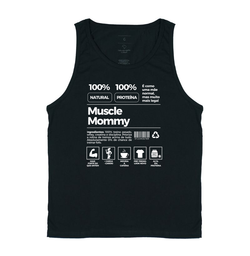 Rótulo Muscle Mommy