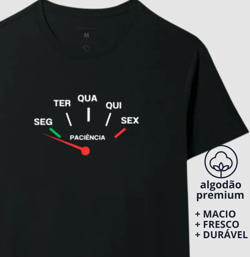 Camiseta Medidor de Paciência