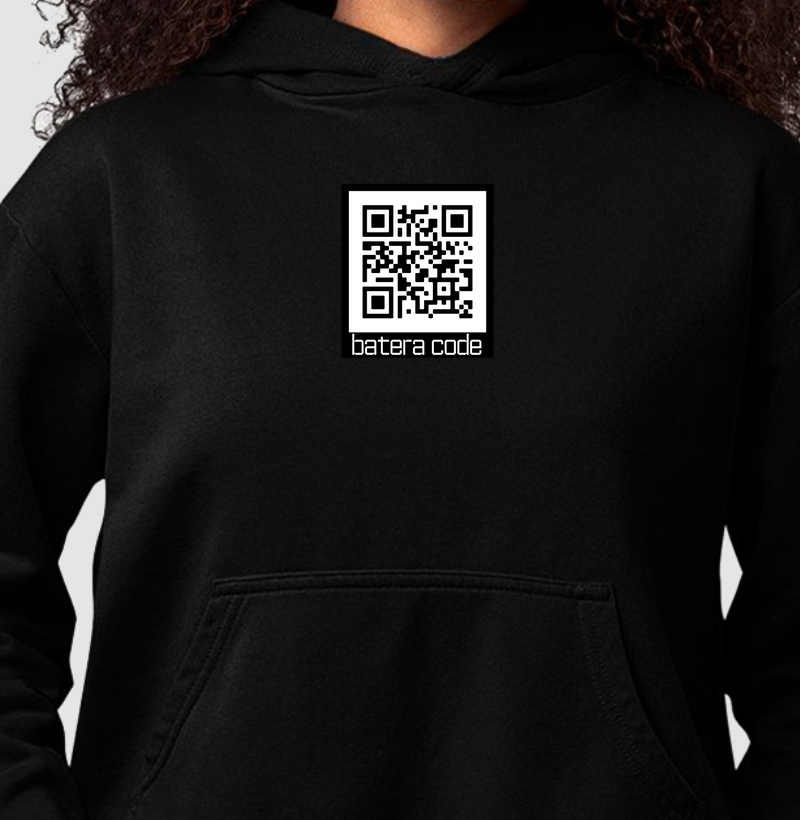 Hoodie Moletom Slim Batera QR Code