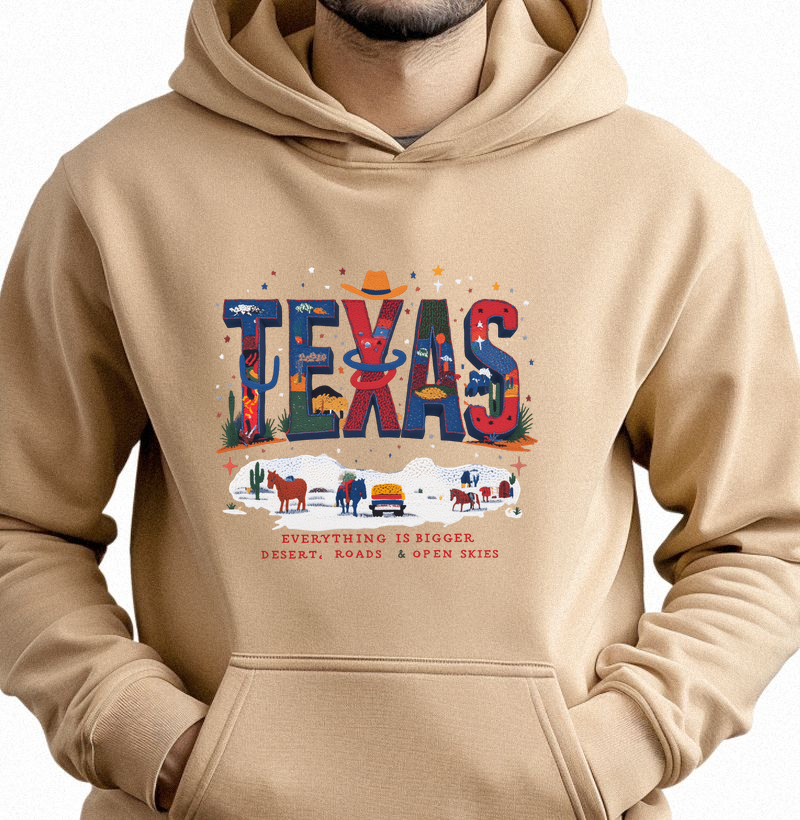Texas Moleton Hoodie Agromoda