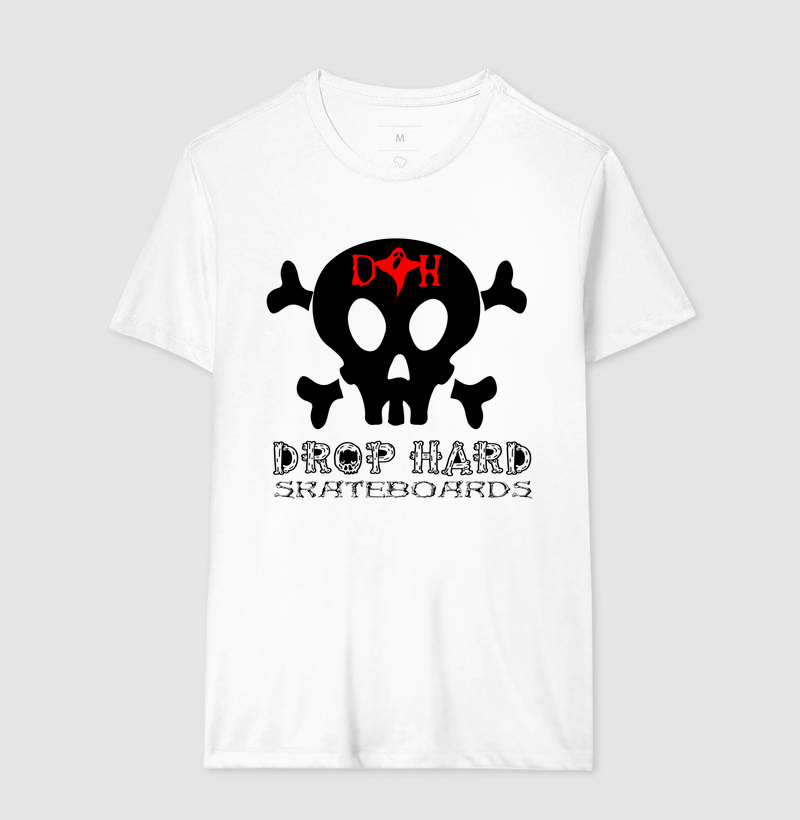 Camiseta basica logo drop hard skateboards