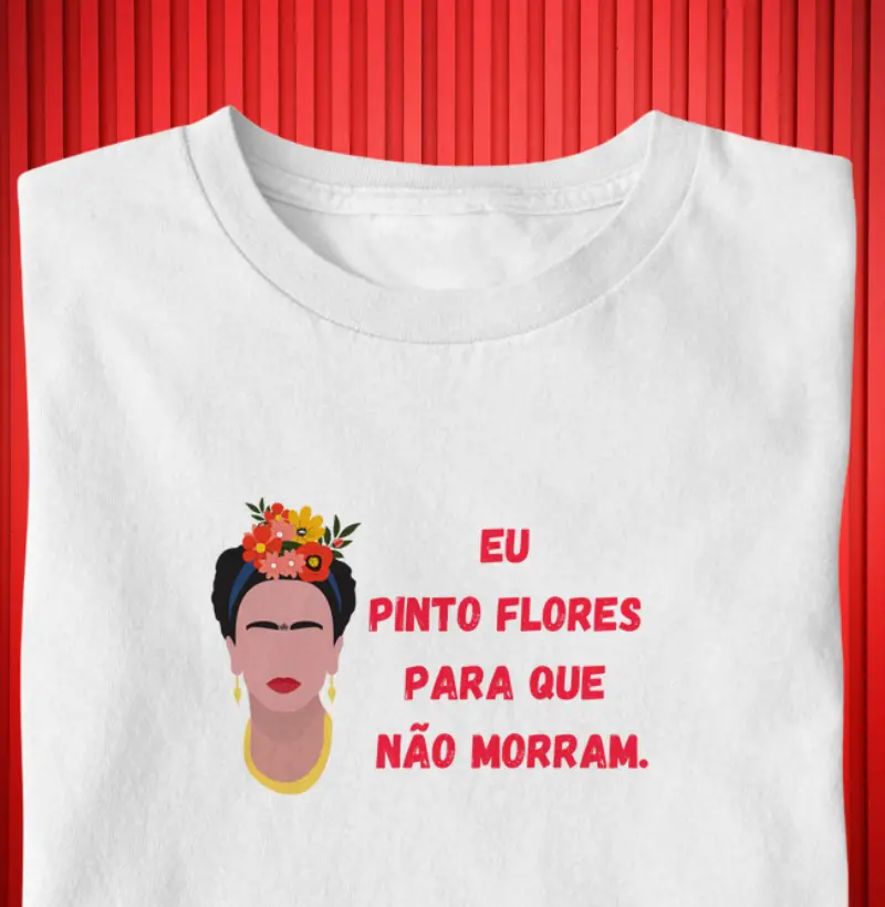 Eu pinto flores para que não morram