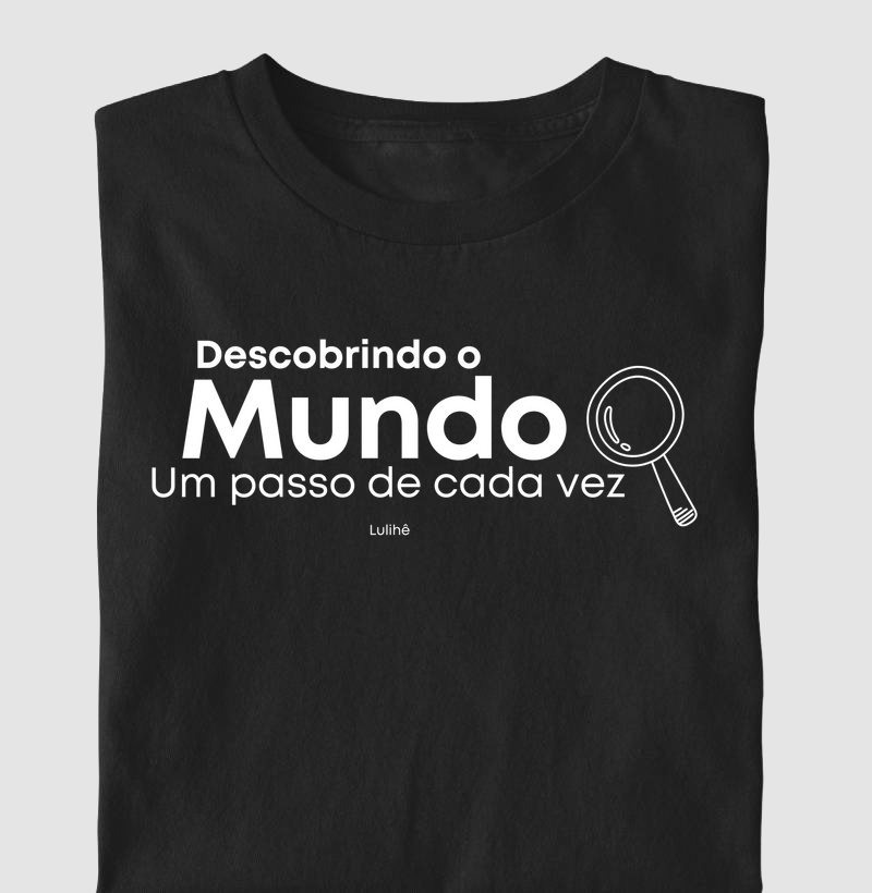 Camiseta Infantil - Descobrindo o Mundo