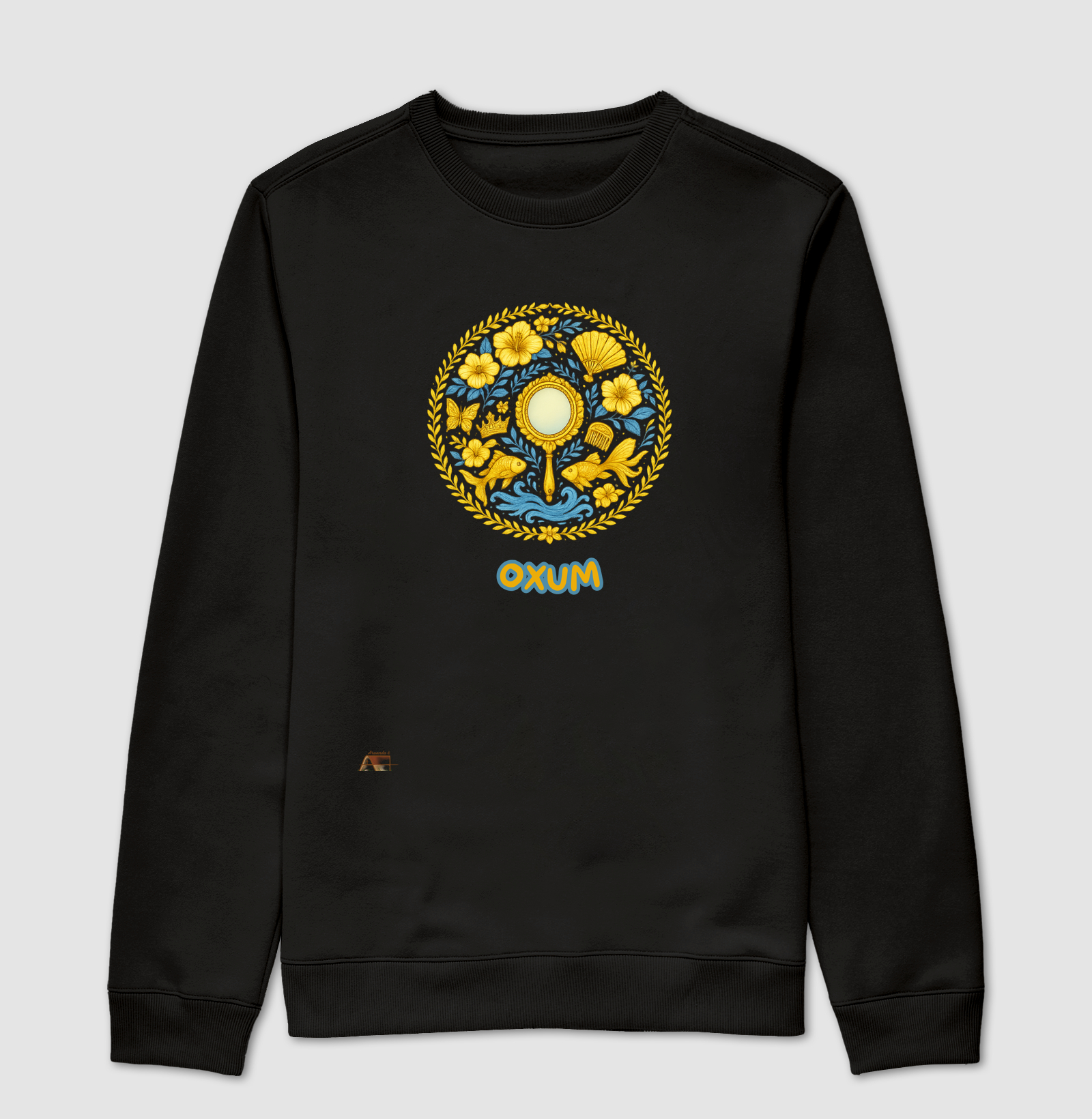 Camiseta Mandala de Oxum – Aruanda ê 100% Algodão