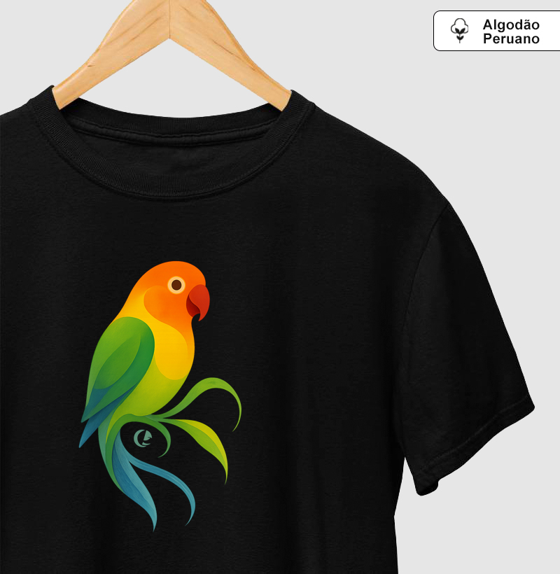 Camiseta Algodão Peruano - Agapórnis em Movimento