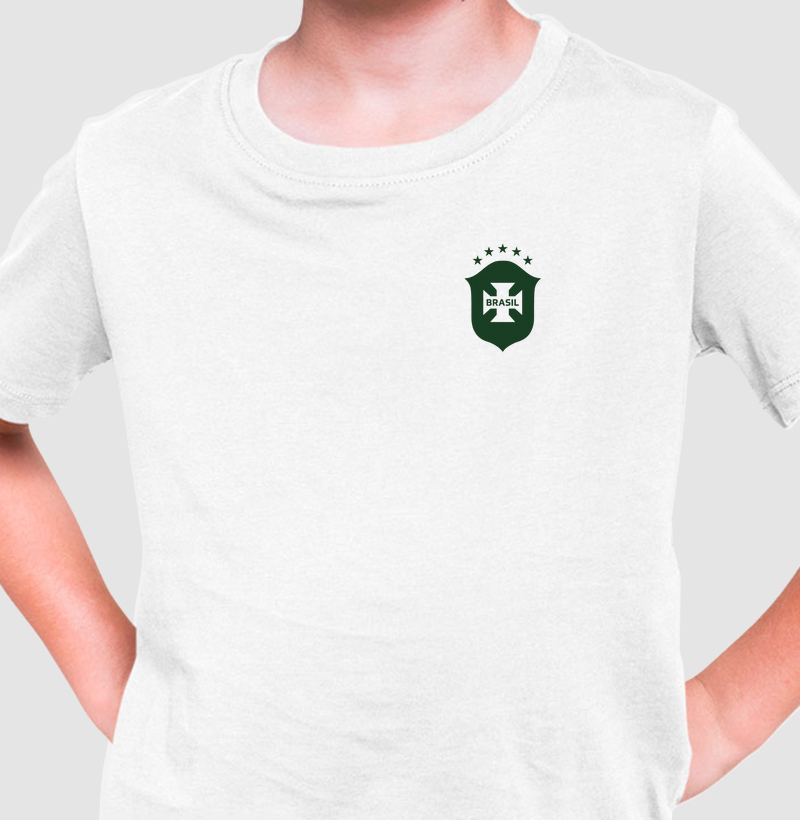 Camiseta Infantil Escudo Brasil