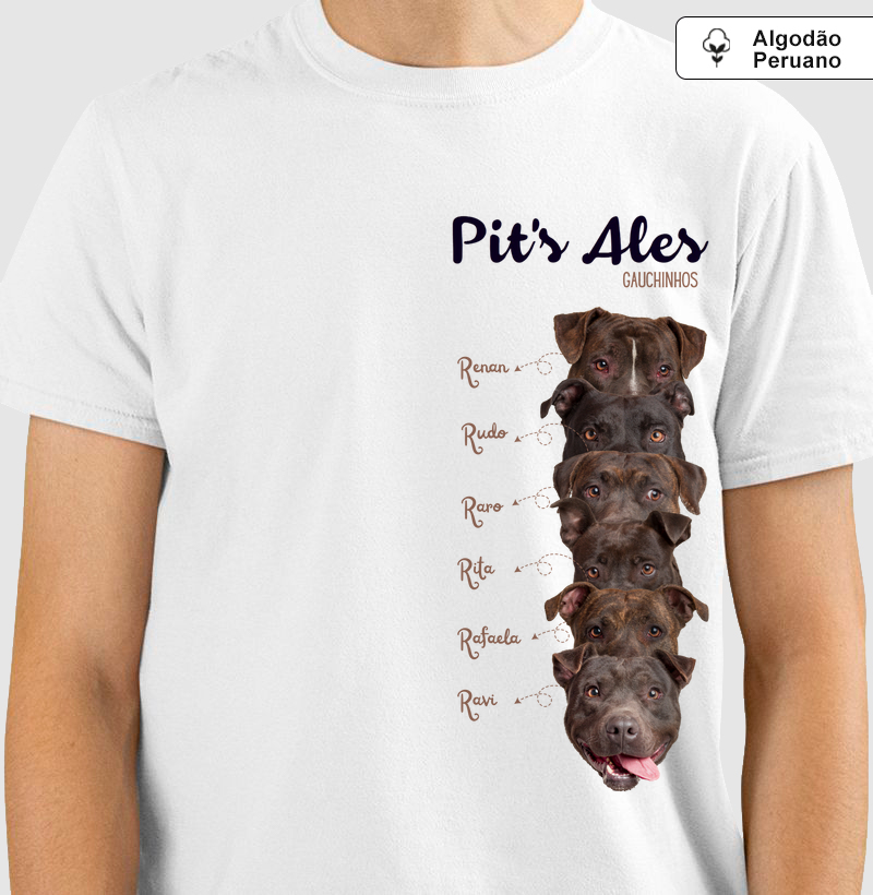 Camiseta Algodão Peruano Gauchinhos
