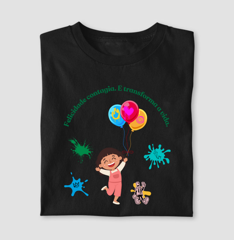 A felicidade transforma a vida | Tee Original