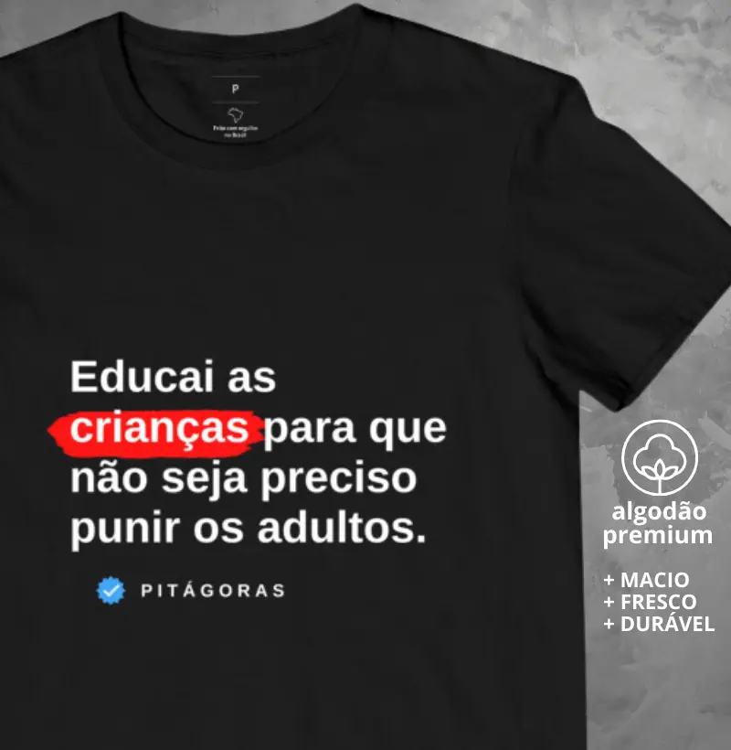 Camiseta Frase de Pitágoras