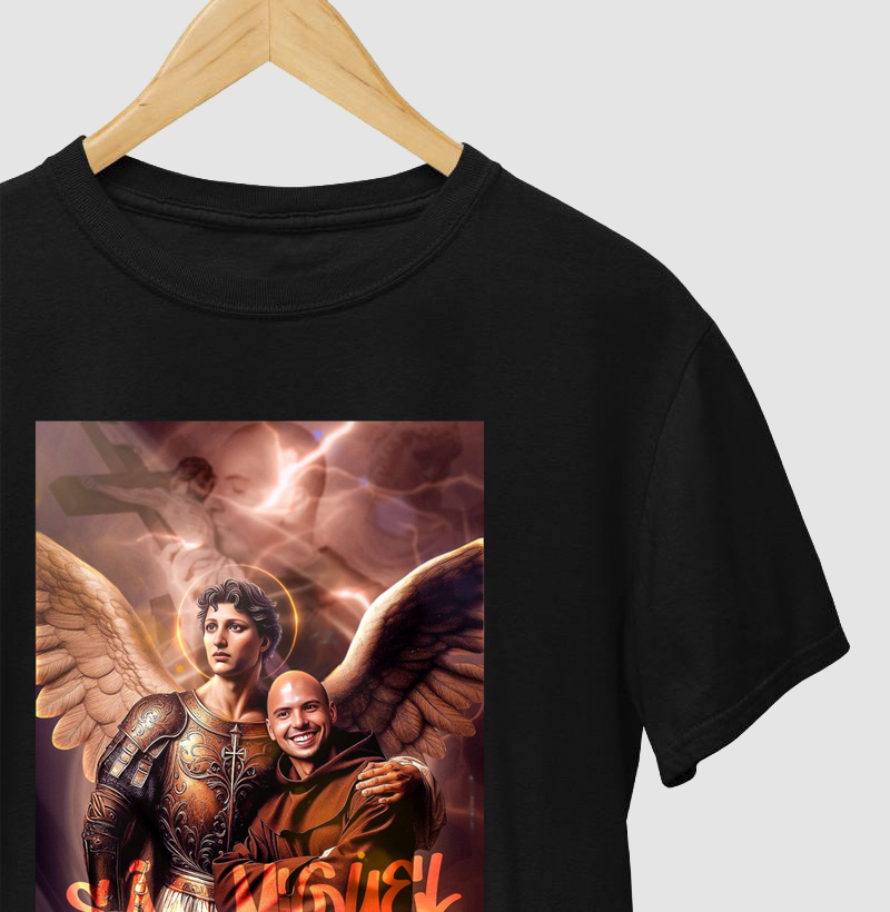 Camiseta Frei Gilson e São Miguel Arcanjo