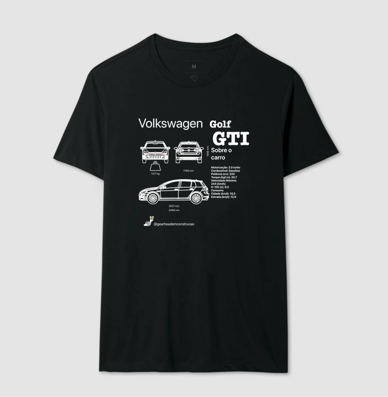 NOVIDADE - Camiseta - Blueprint Volkswagen Golf GTI MK7