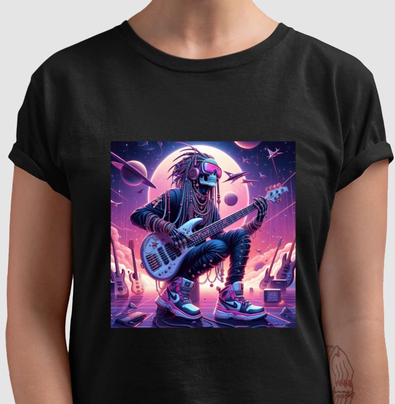 Camiseta Bass Skull