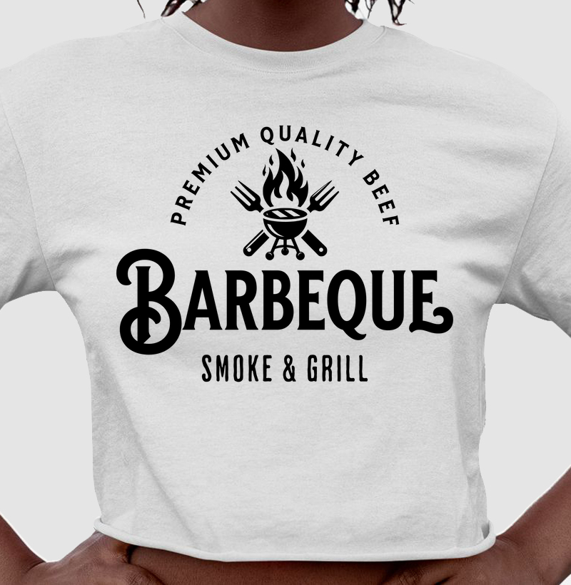 Barbecue Lifestyle: Cropped - Design Autêntico para Amantes do Churrasco