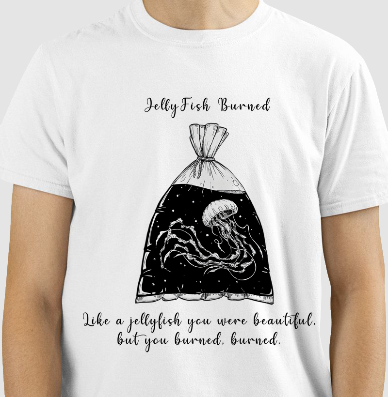 Jellyfish burned