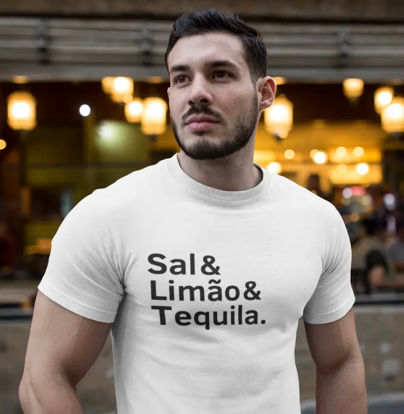 Camiseta ZP Estampada Sal e Limão e Tequila