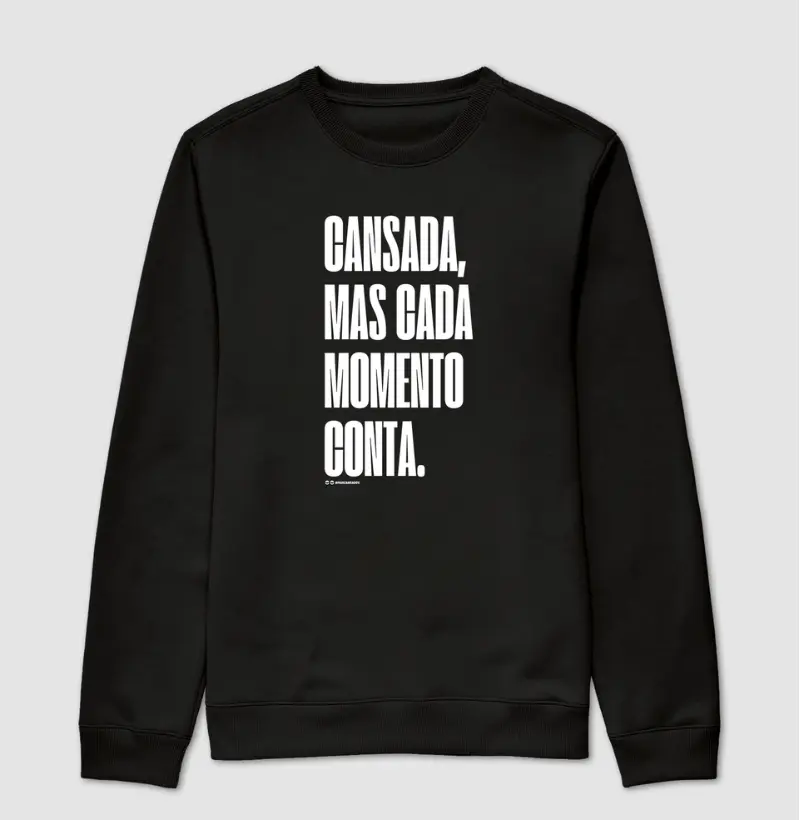 Cansada, mas...
