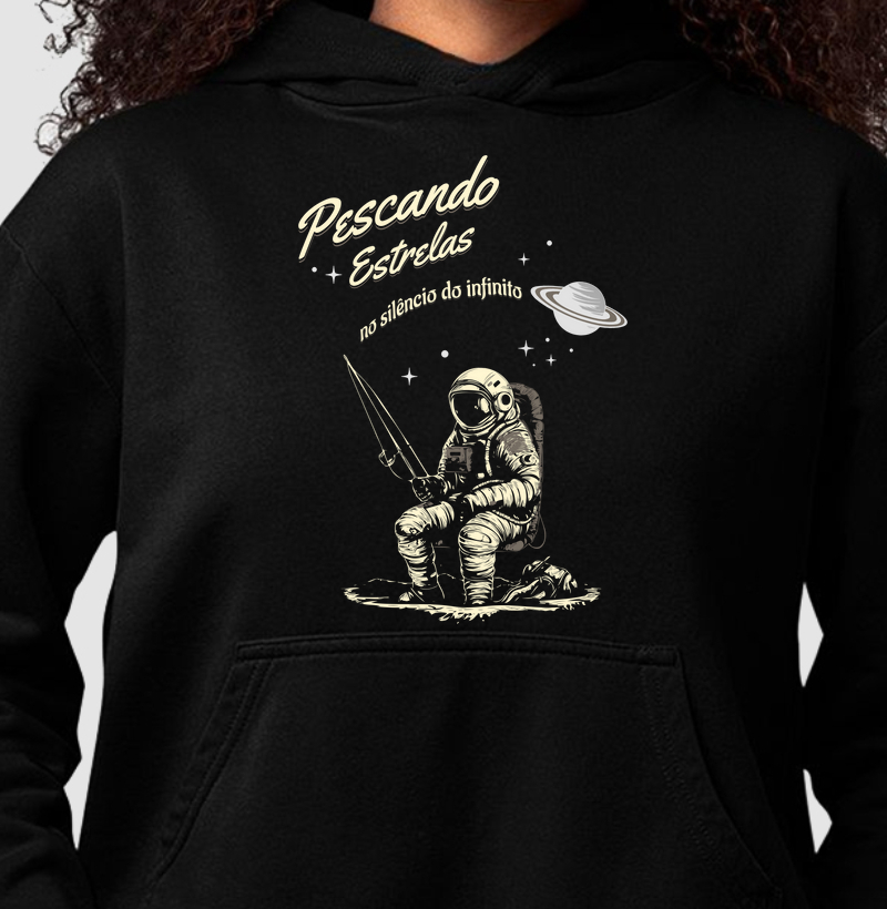 Pescando Estrelas | Moletom com capuz | Unissex