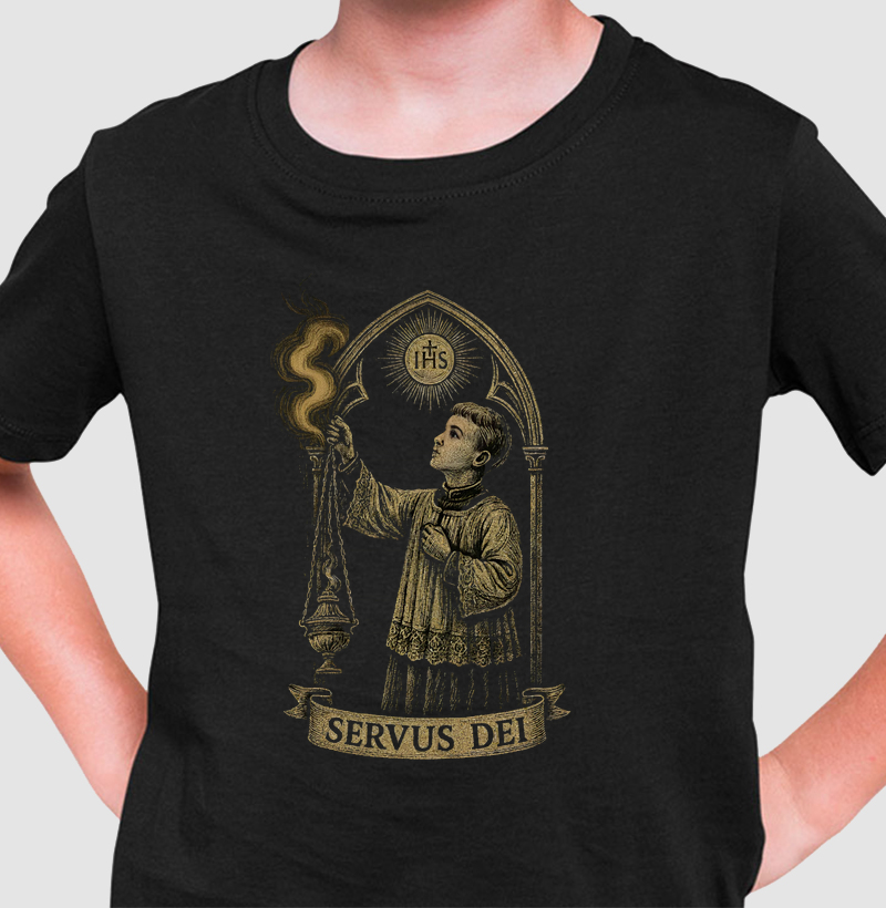 Camiseta Servus Dei em Algodão