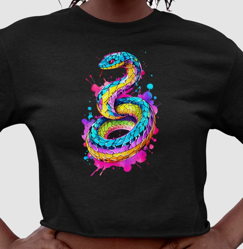 Cropped Escamas Cromáticas