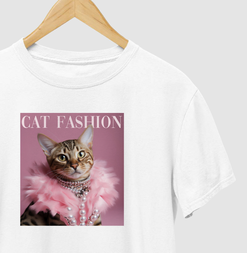 Camiseta gato bengal fashion luxo
